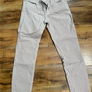 LOFT Women's Skinny Corduroy Pants in Light Gray